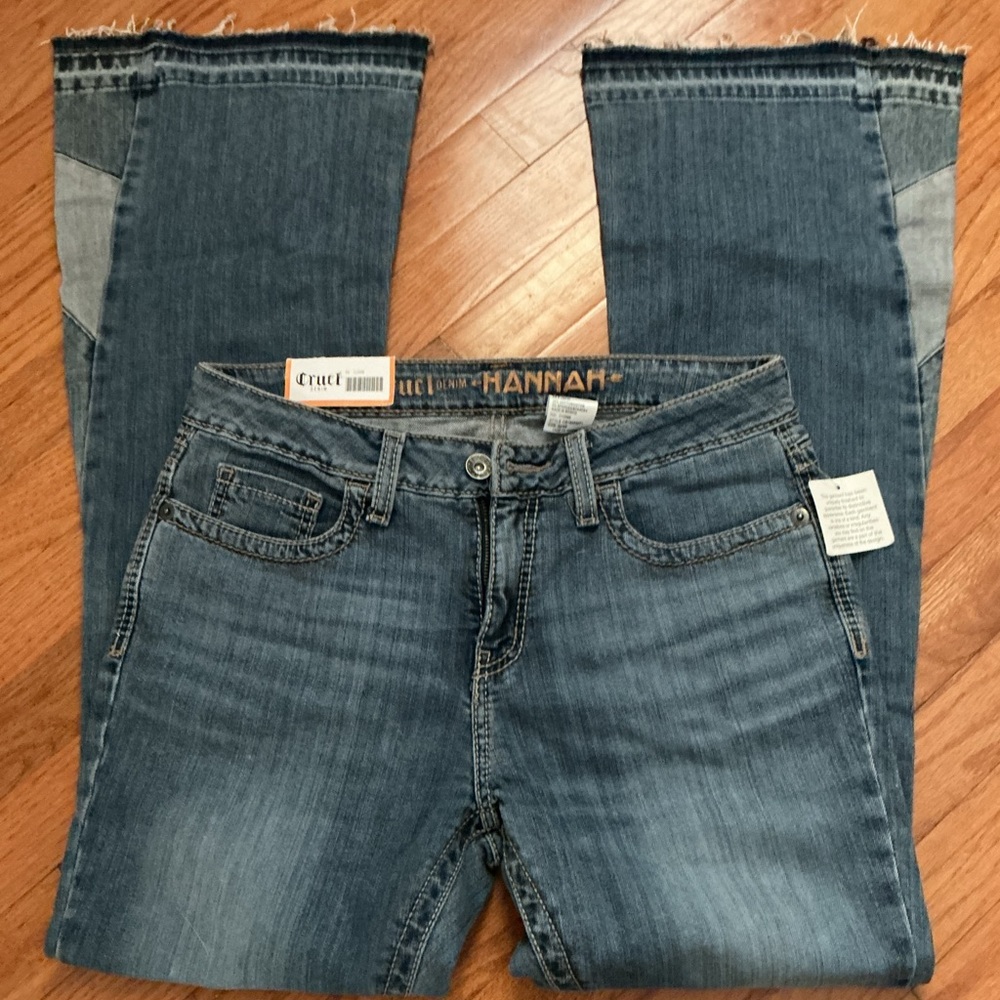 Cruel Girl Women's Distressed Blue Ankle Jeans